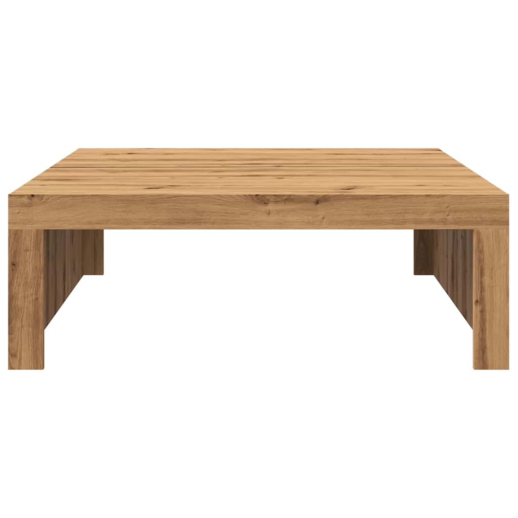 Salongbord Artisan Eik 100X100X35 Cm Konstruert Tre