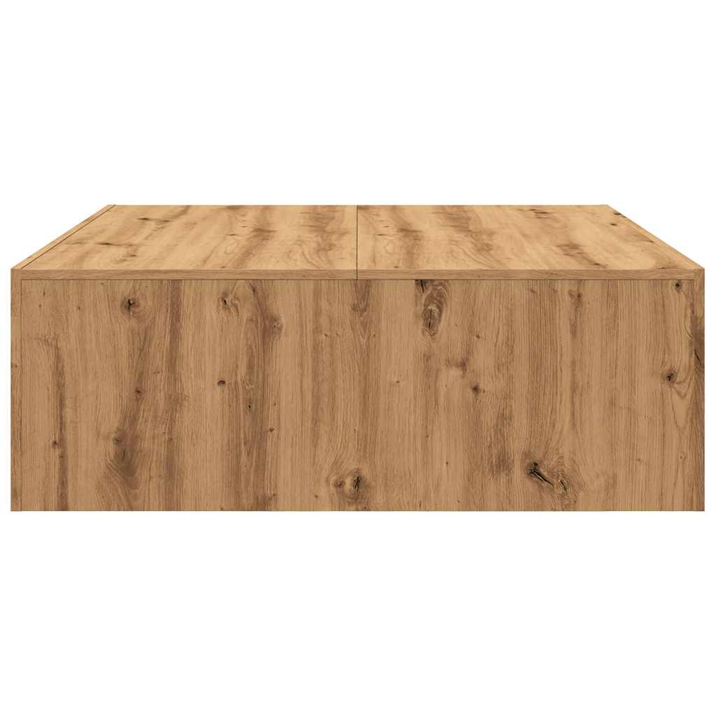 Salongbord Artisan Eik 100X100X35 Cm Konstruert Tre