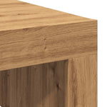 Salongbord Artisan Eik 100X100X35 Cm Konstruert Tre