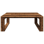 Salongbord Gammelt Tre 100X100X35 Cm Konstruert Tre