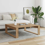 Salongbord Artisan Eik 100X100X35 Cm Konstruert Tre
