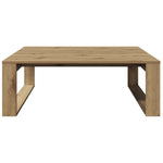 Salongbord Artisan Eik 100X100X35 Cm Konstruert Tre