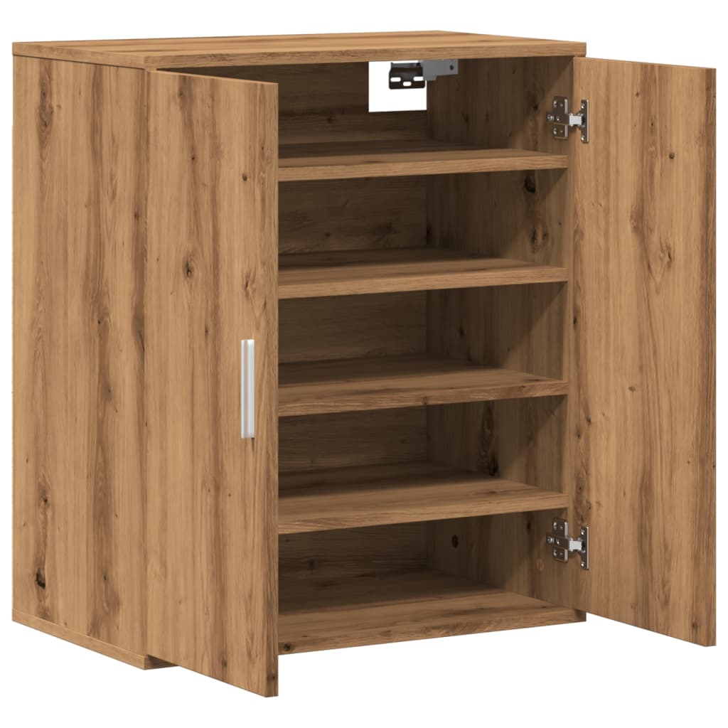 Skoskap Artisan Eik 60X35X70 Cm Konstruert Tre
