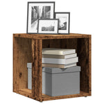 Sidebord Gammelt Tre 33X33X34 Cm Konstruert Tre