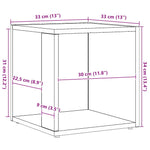 Sidebord Artisan Eik 33X33X34 Cm Konstruert Tre
