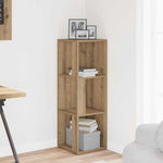 Hjørneskap Artisan Eik 33X33X100 Cm Konstruert Tre