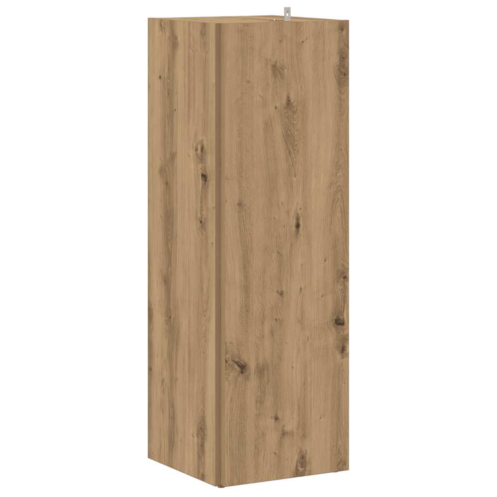 Hjørneskap Artisan Eik 33X33X100 Cm Konstruert Tre