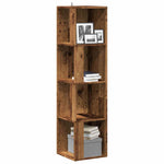 Hjørneskap Gammelt Tre 33X33X132 Cm Konstruert Tre
