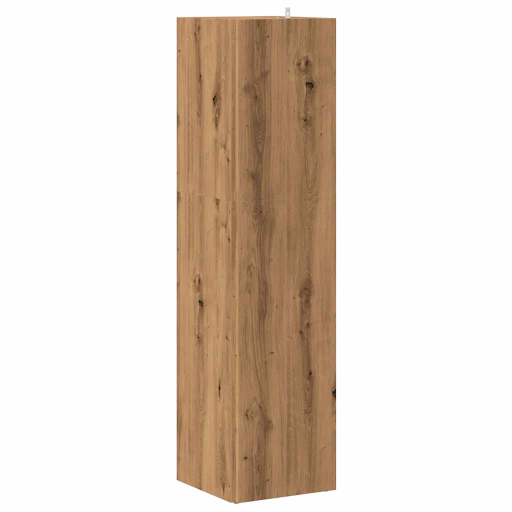 Hjørneskap Artisan Eik 33X33X132 Cm Konstruert Tre