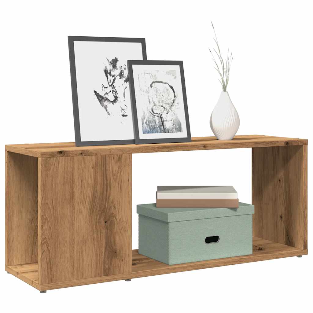 Tv-Benk Artisan Eik 80X24X32Cm Konstruert Tre