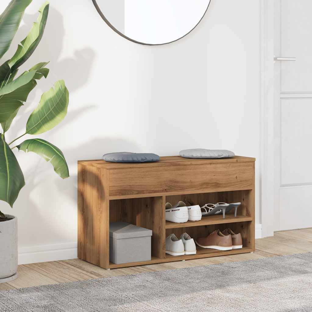Skohylle Artisan Eik 80X30X45 Cm Konstruert Tre