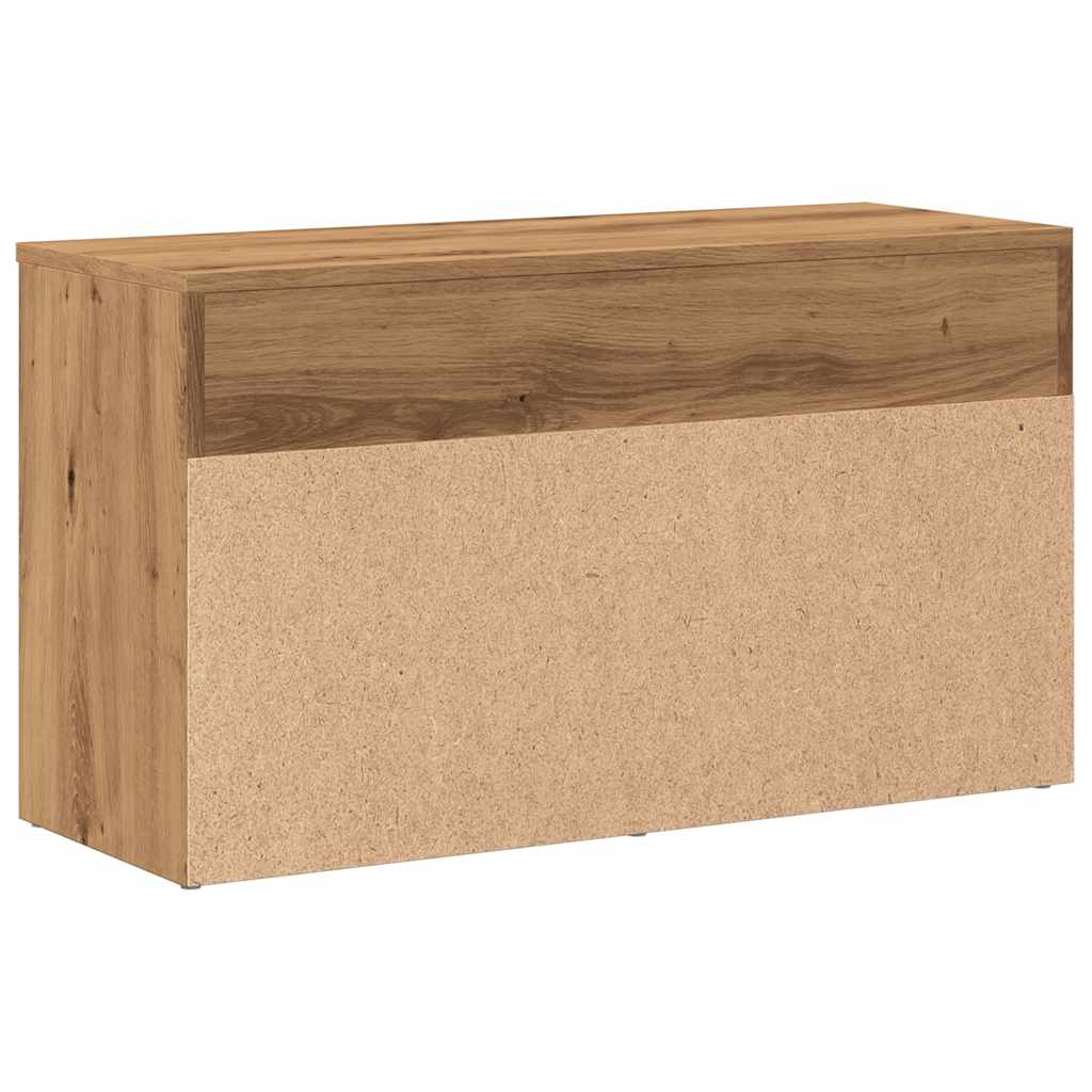 Skohylle Artisan Eik 80X30X45 Cm Konstruert Tre