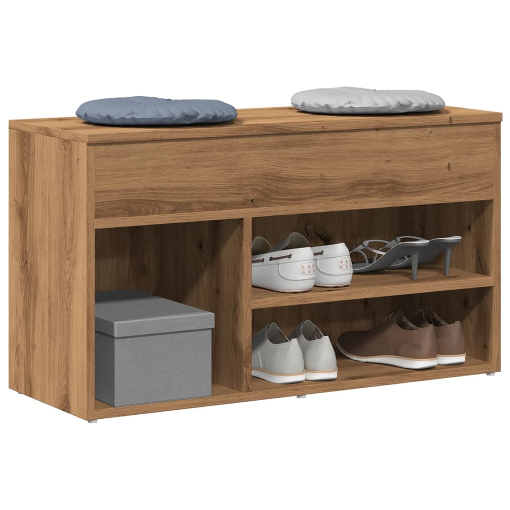 Skohylle Artisan Eik 80X30X45 Cm Konstruert Tre