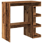 Barbord Med Oppbevaring Gammelt Tre 100X48X101,5 Cm