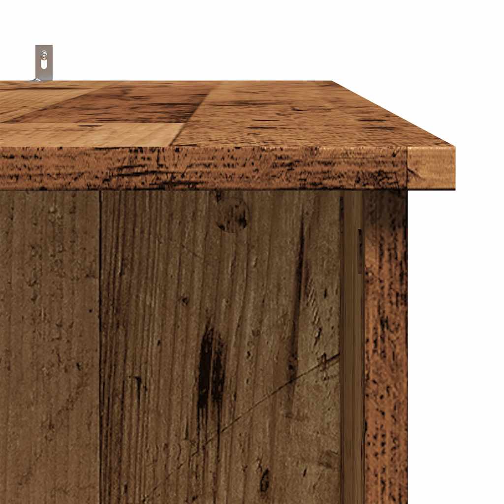 Barbord Med Hylle Gammelt Tre 102X50X103,5 Cm Konstruert Tre
