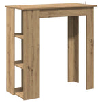 Barbord Med Hylle Artisan Eik 102X50X103,5 Cm Konstruert Tre