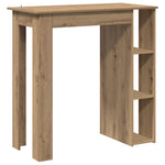 Barbord Med Hylle Artisan Eik 102X50X103,5 Cm Konstruert Tre