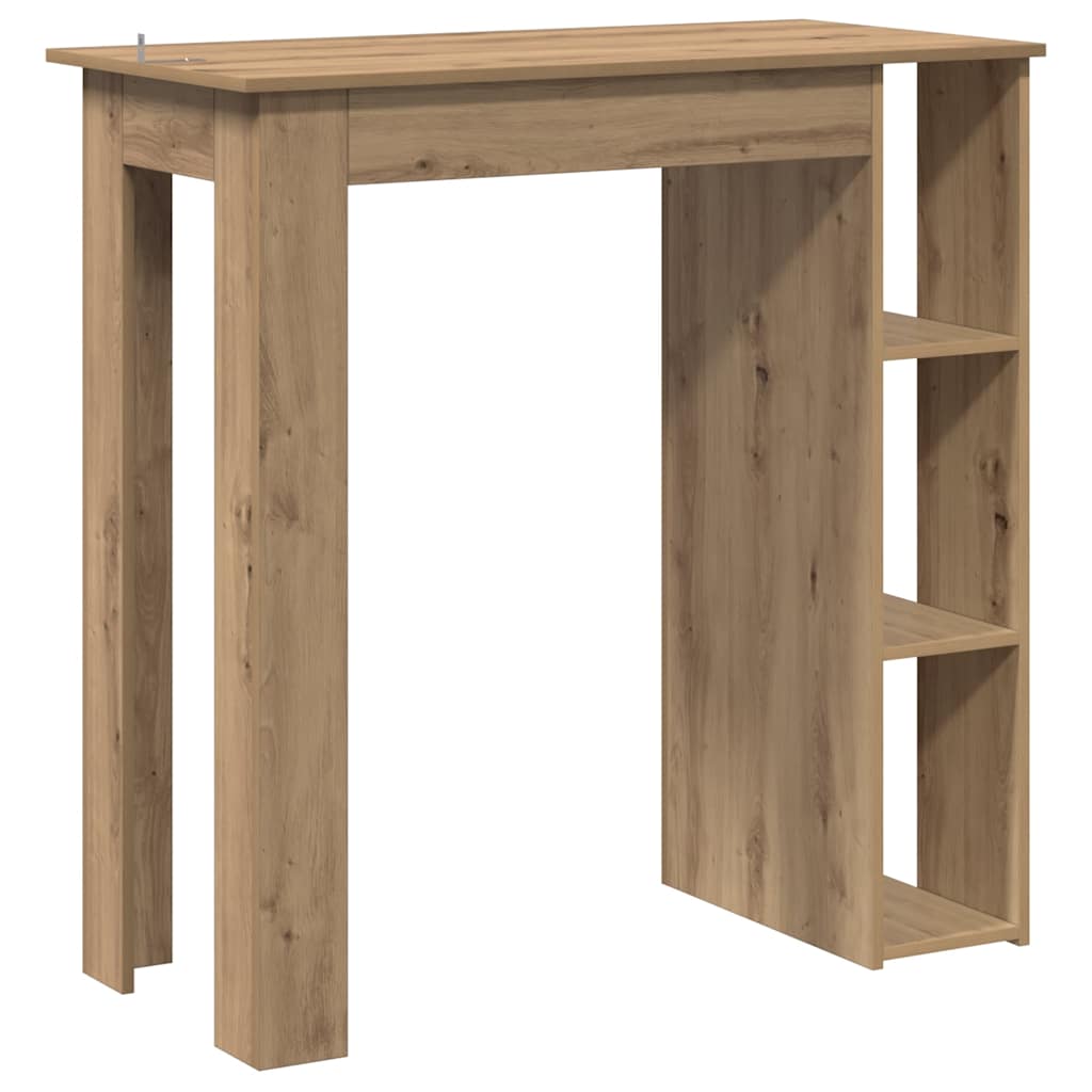 Barbord Med Hylle Artisan Eik 102X50X103,5 Cm Konstruert Tre
