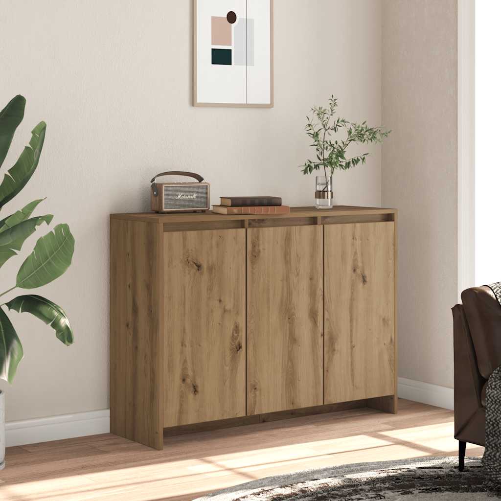 Skjenk Artisan Eik 102X33X75 Cm Konstruert Tre