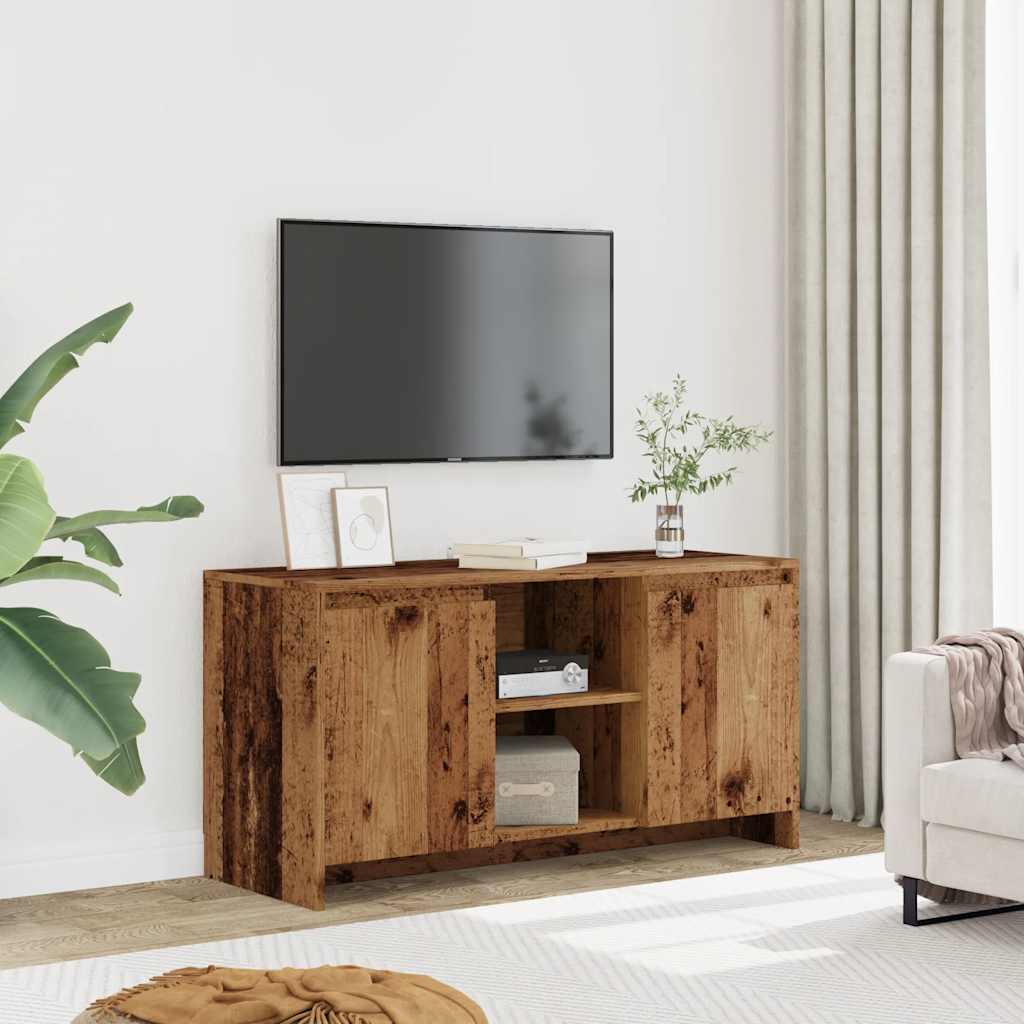 Tv-Benk Gammelt Tre 102X37,5X52,5 Cm Konstruert Tre