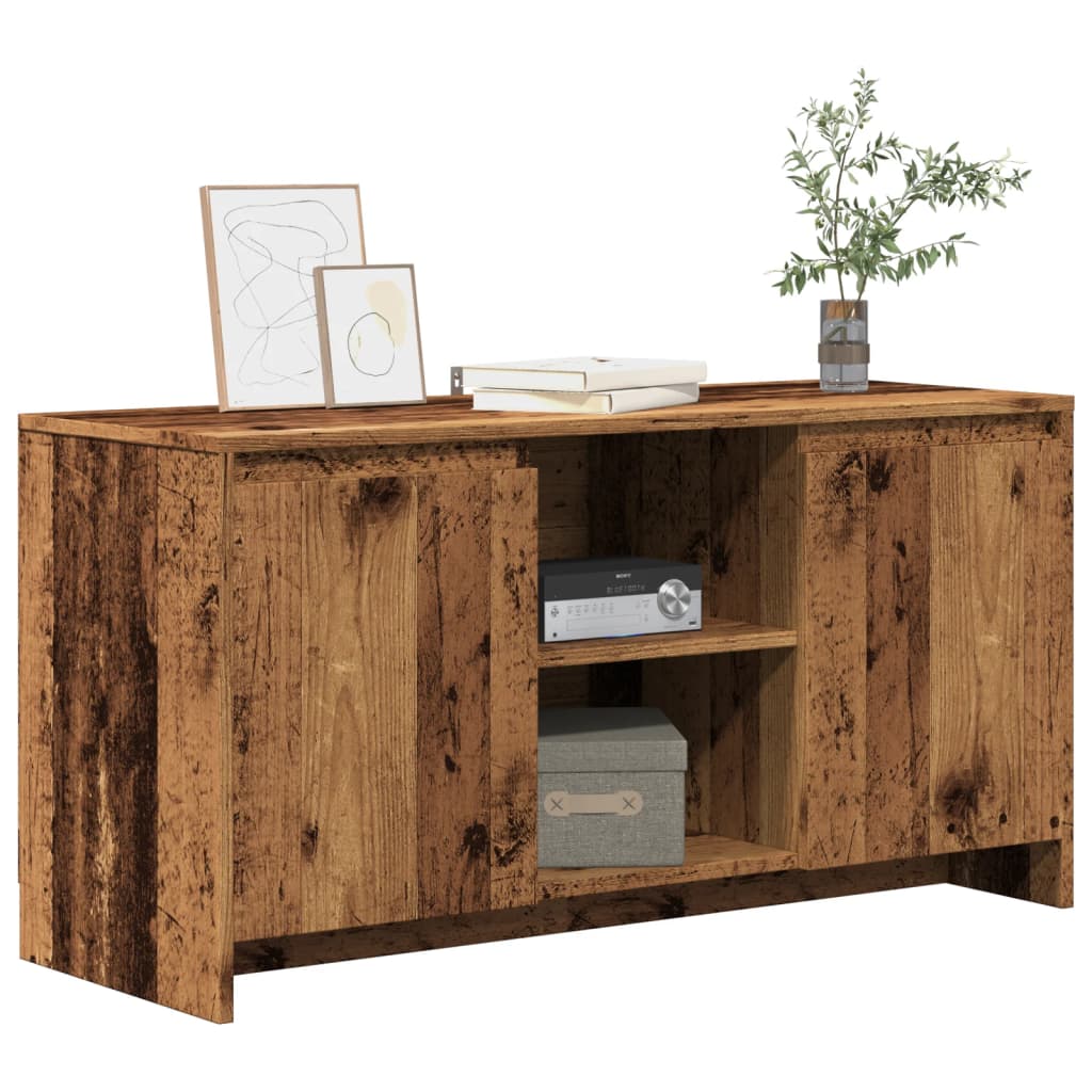 Tv-Benk Gammelt Tre 102X37,5X52,5 Cm Konstruert Tre