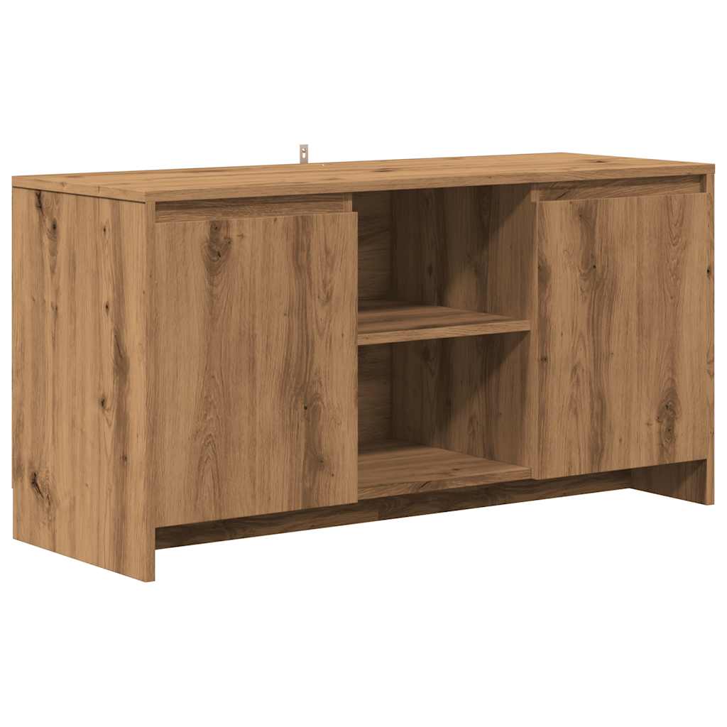 Tv-Benk Artisan Eik 102X37,5X52,5 Cm Konstruert Tre