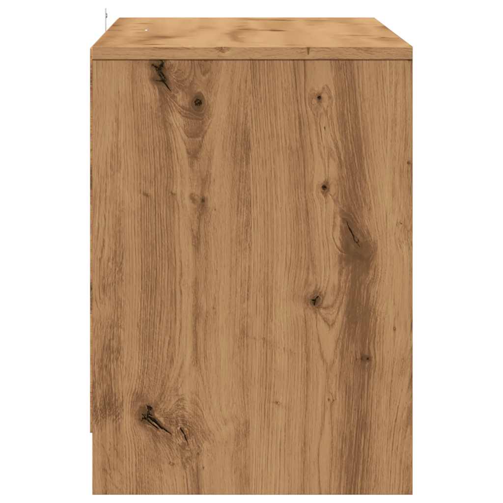 Tv-Benk Artisan Eik 102X37,5X52,5 Cm Konstruert Tre