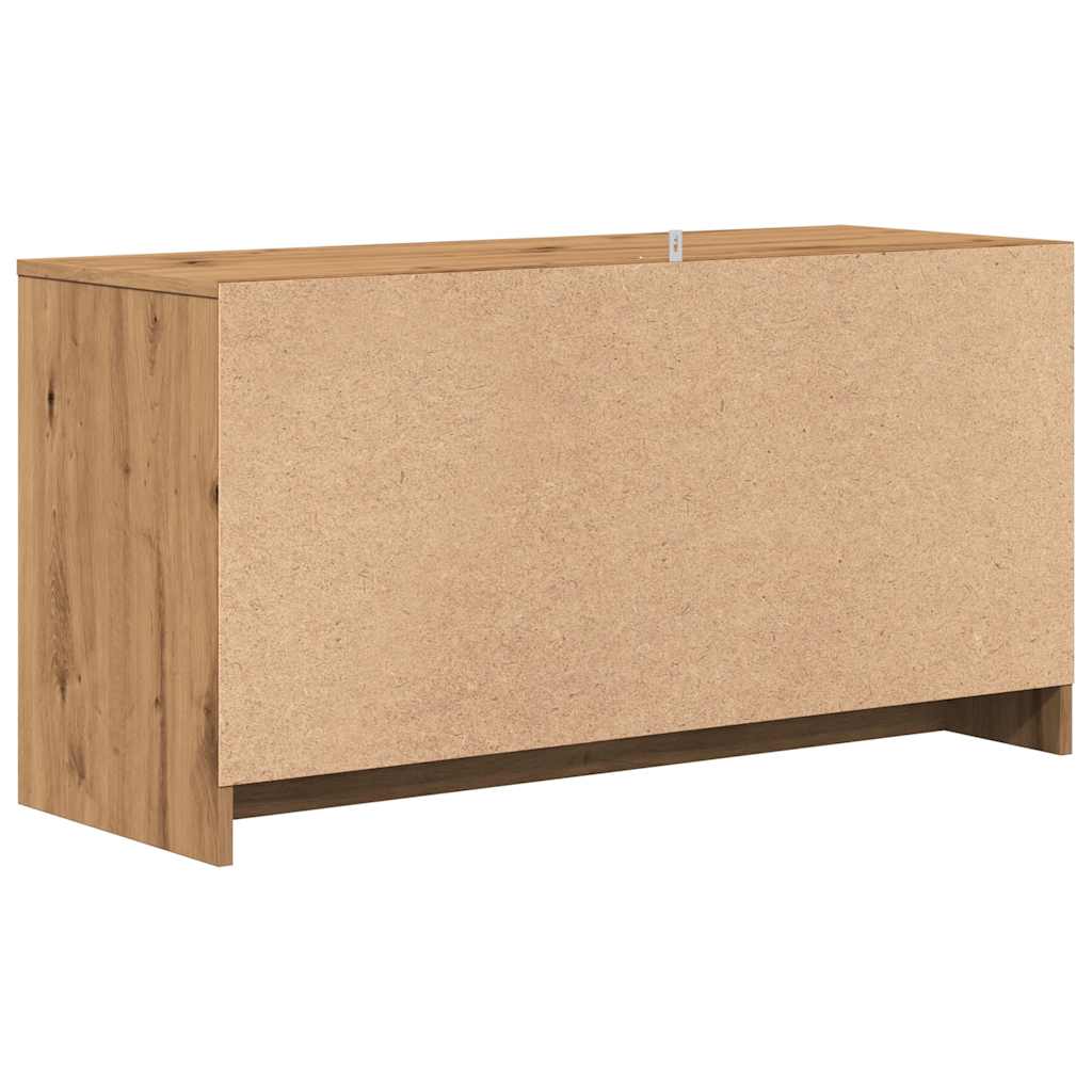 Tv-Benk Artisan Eik 102X37,5X52,5 Cm Konstruert Tre