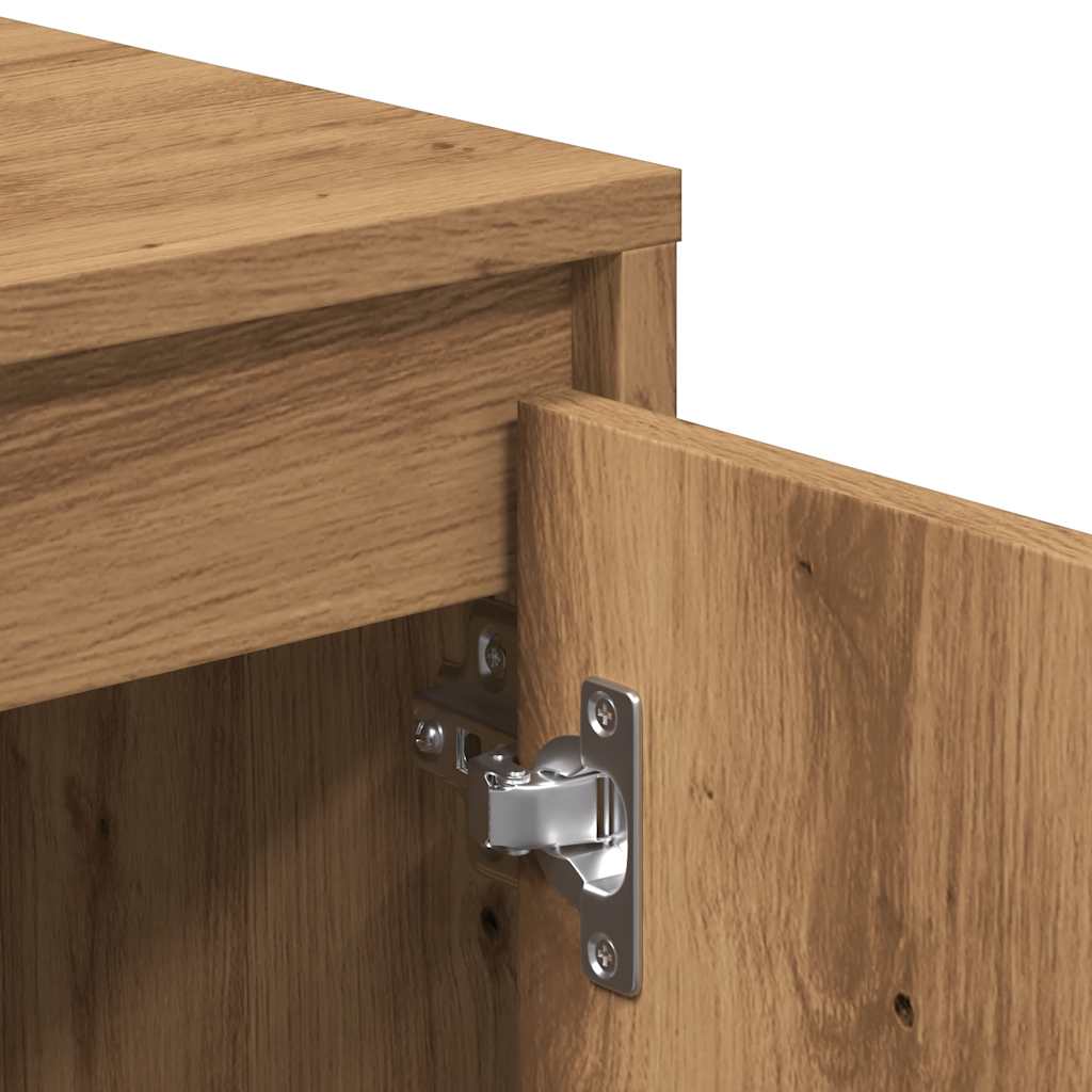 Tv-Benk Artisan Eik 102X37,5X52,5 Cm Konstruert Tre