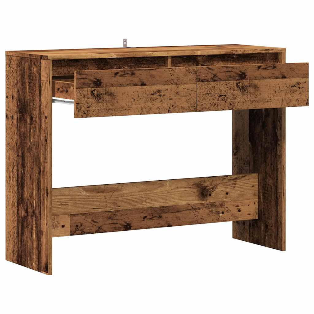 Konsollbord Gammelt Tre 100X35X76,5 Cm Konstruert Tre
