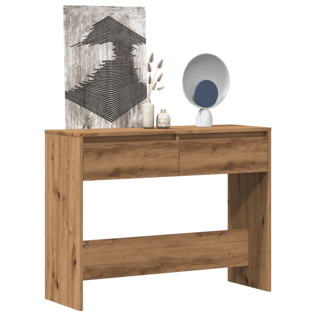 Konsollbord Artisan Eik 100X35X76,5 Cm Konstruert Tre
