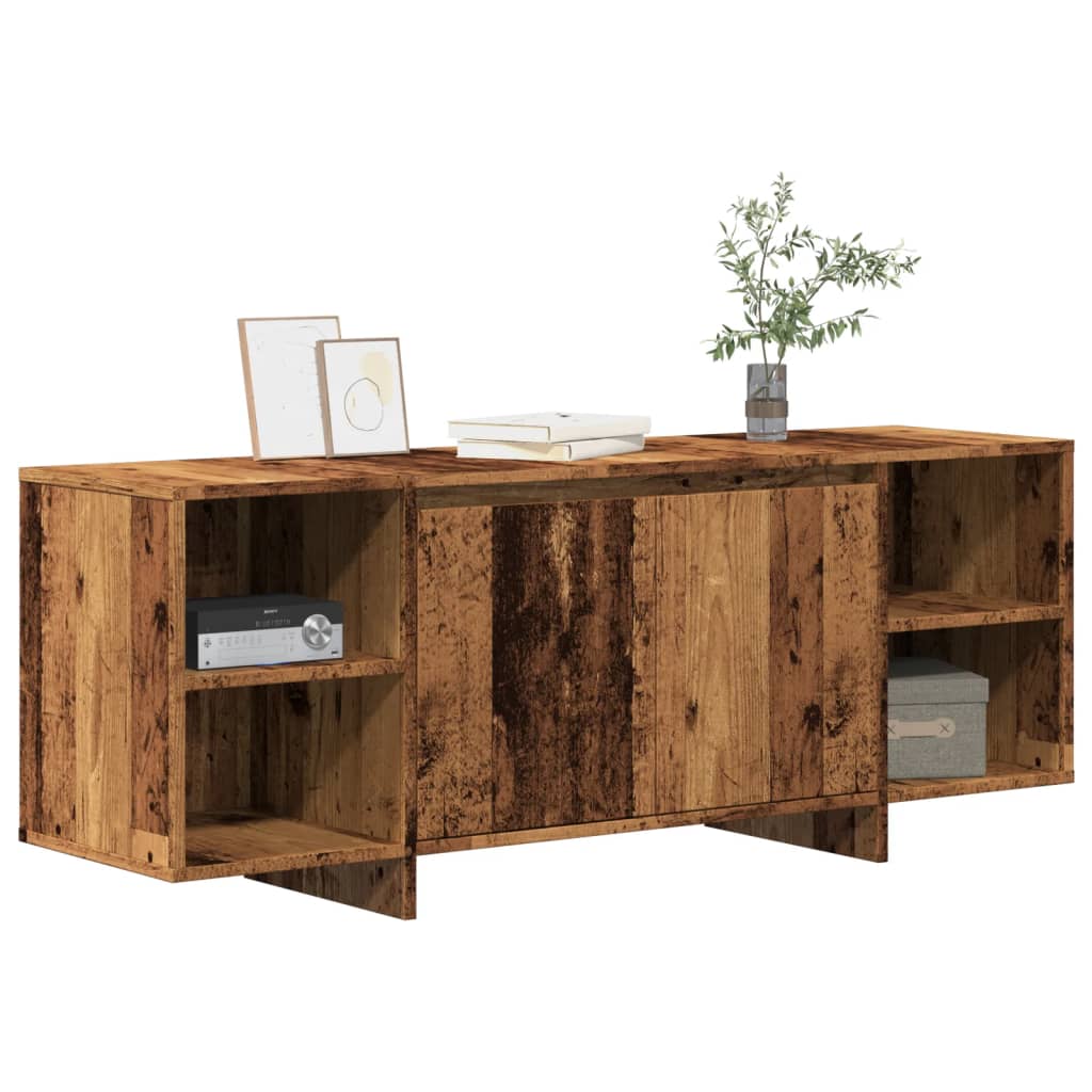 Tv-Benk Gammelt Tre 130X35X50 Cm Konstruert Tre