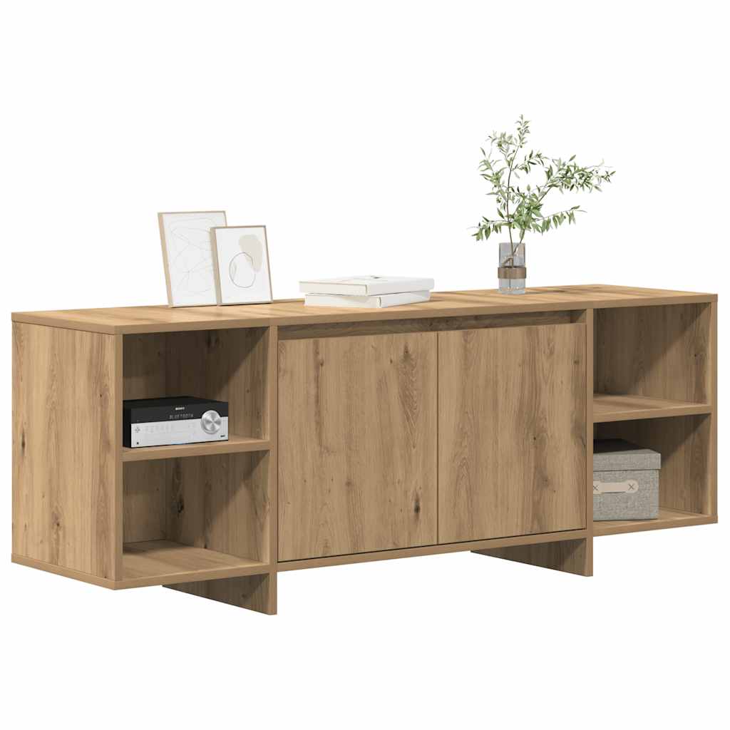 Tv-Benk Artisan Eik 130X35X50 Cm Konstruert Tre