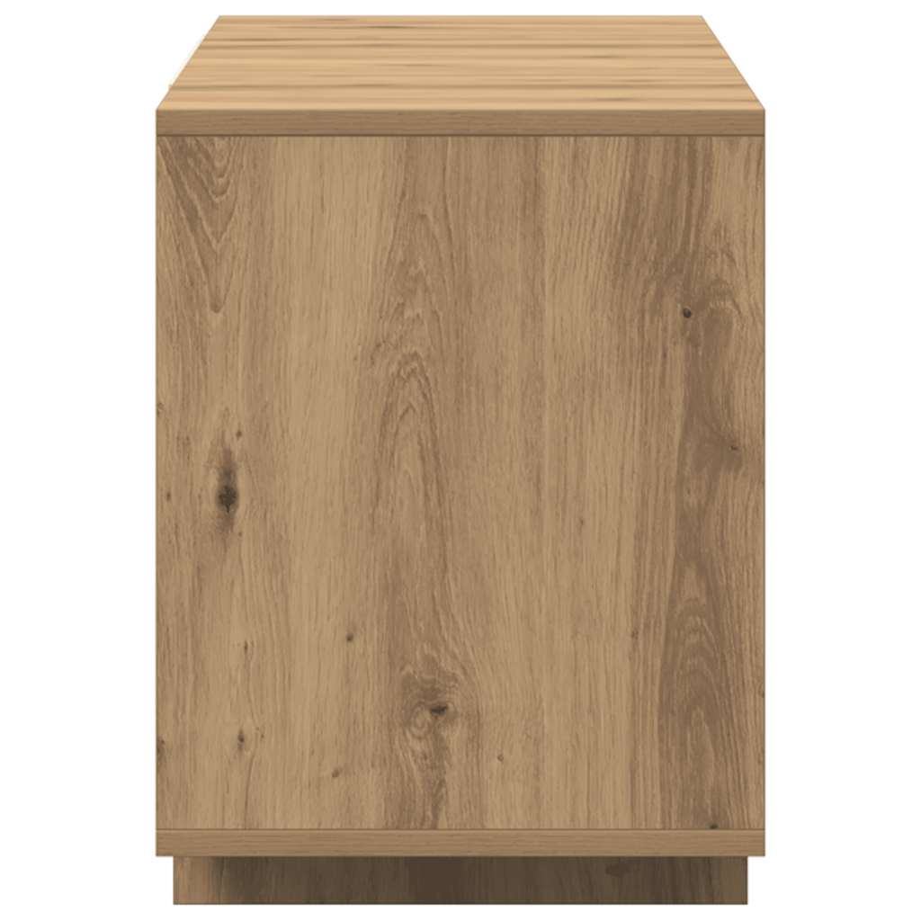 Tv-Benk Artisan Eik 130X35X50 Cm Konstruert Tre