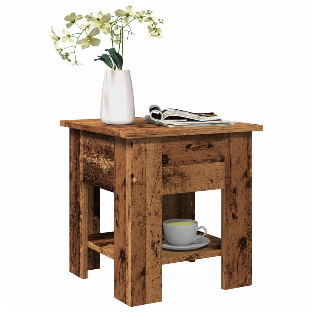 Salongbord Gammelt Tre 40X40X42 Cm Konstruert Tre