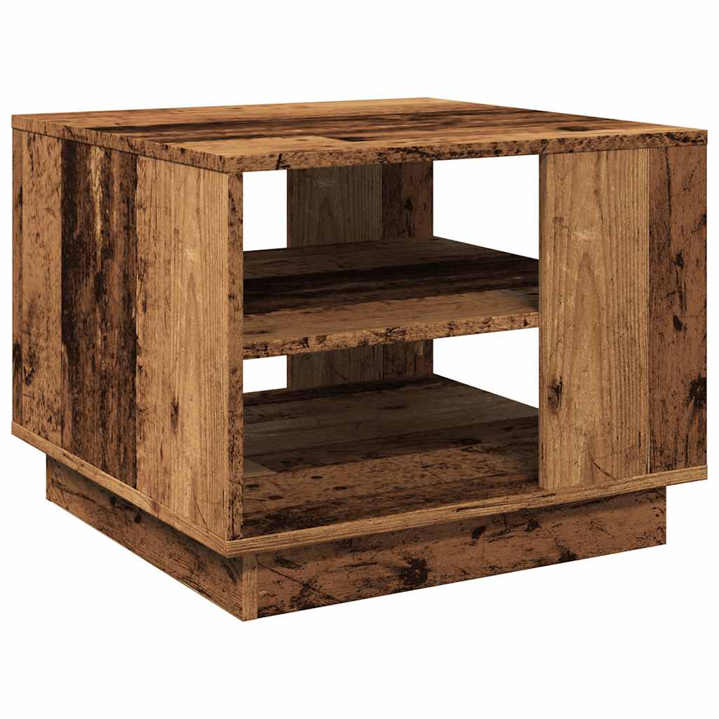 Salongbord Gammelt Tre 55X55X42 Cm Konstruert Tre