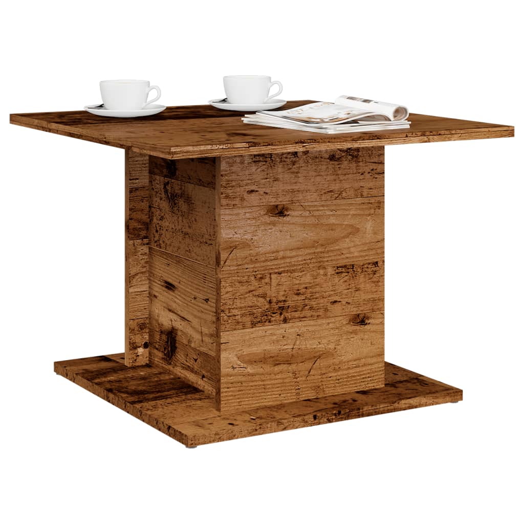 Salongbord Gammelt Tre 55,5X55,5X40 Cm Konstruert Tre