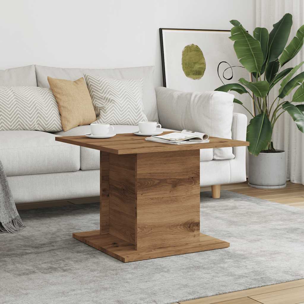 Salongbord Artisan Eik 55,5X55,5X40 Cm Konstruert Tre