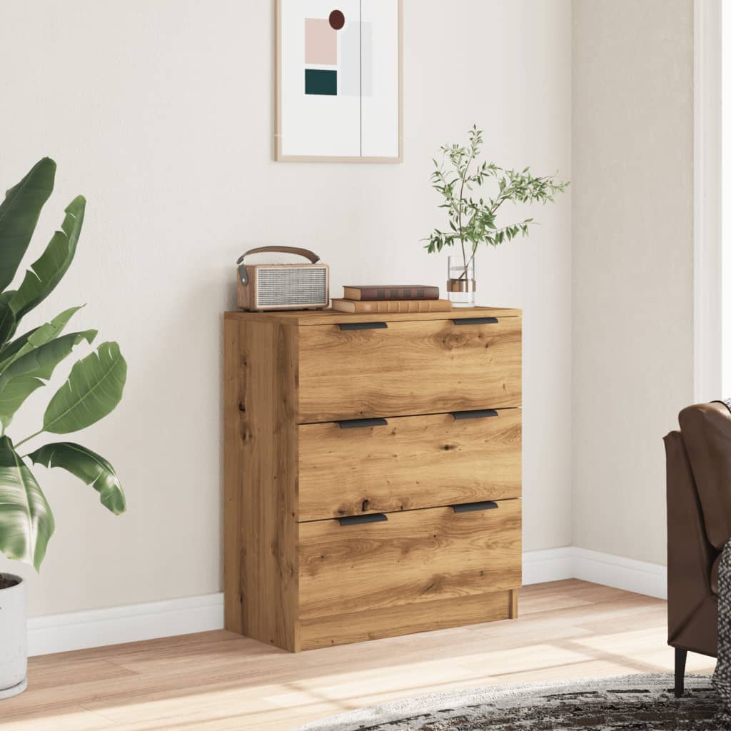 Skjenk Artisan Eik 60X30X70 Cm Konstruert Tre