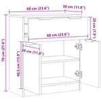 Skjenk Gammelt Tre 60X30X70 Cm Konstruert Tre