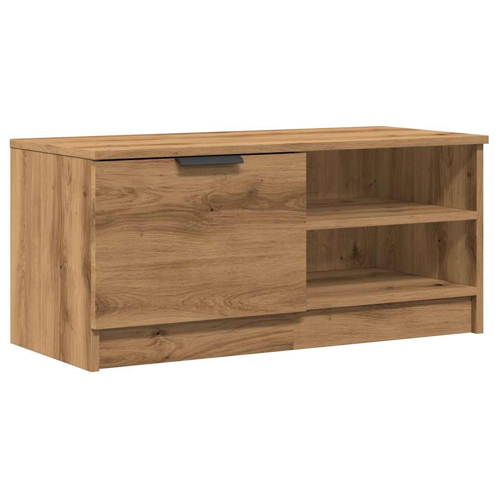 Tv-Benk Artisan Eik 80X35X36,5 Cm Konstruert Tre