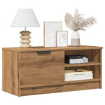 Tv-Benk Artisan Eik 80X35X36,5 Cm Konstruert Tre