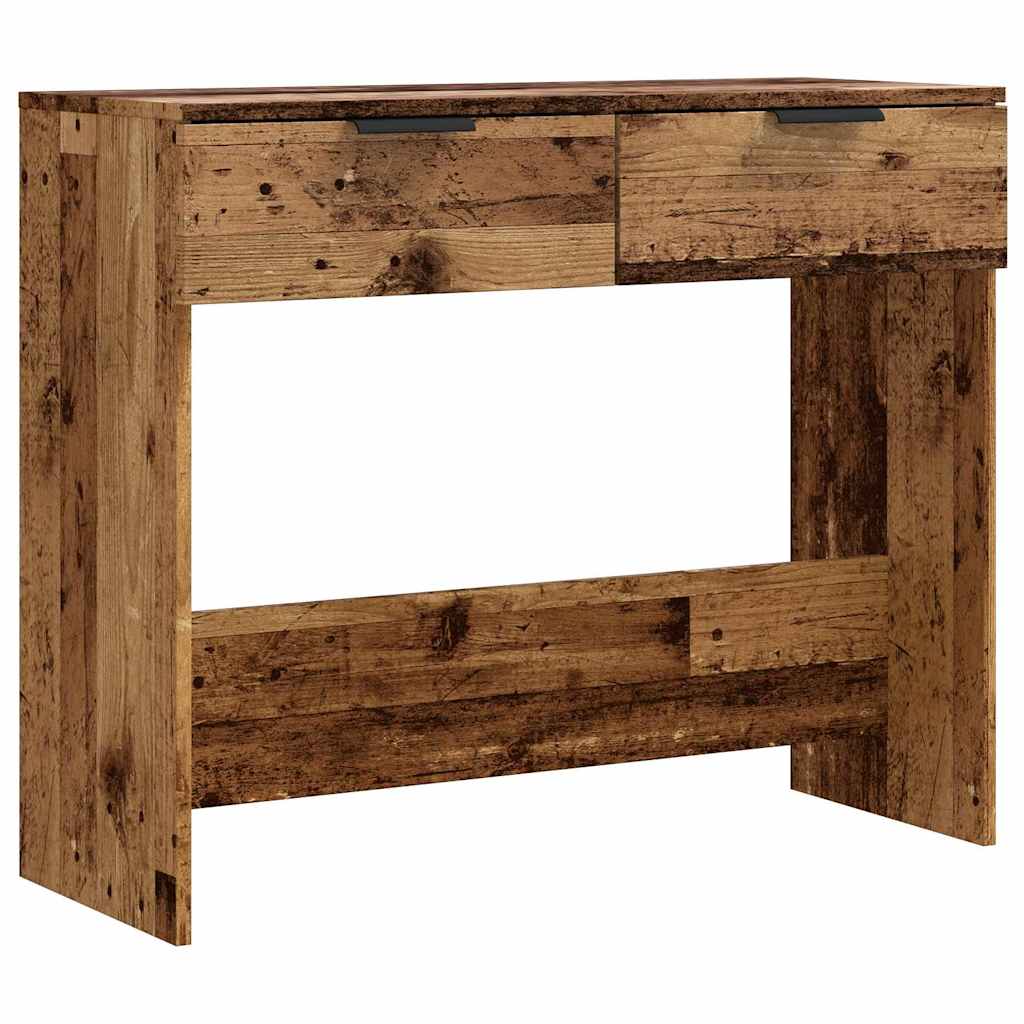 Konsollbord Gammelt Tre 90X36X75 Cm Konstruert Tre