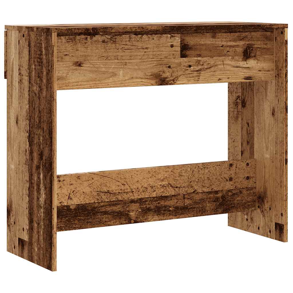 Konsollbord Gammelt Tre 90X36X75 Cm Konstruert Tre