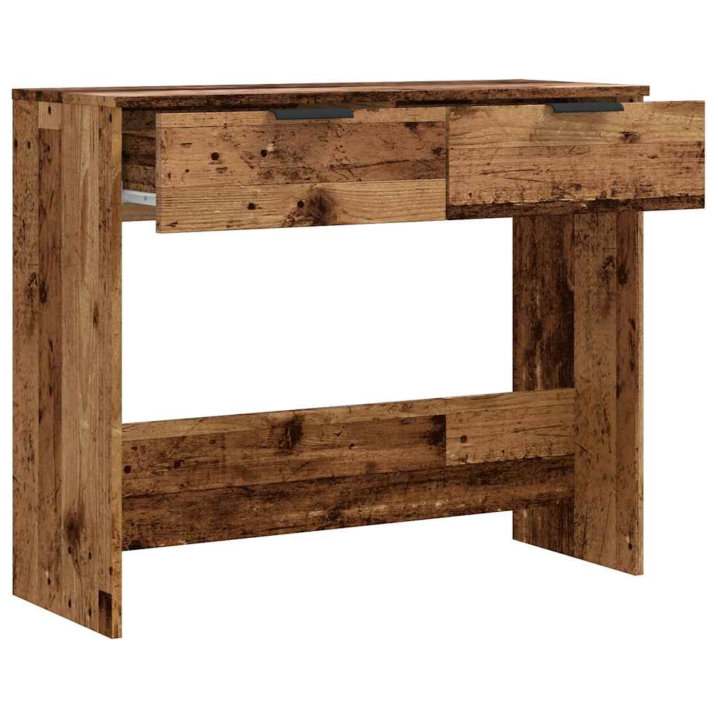 Konsollbord Gammelt Tre 90X36X75 Cm Konstruert Tre