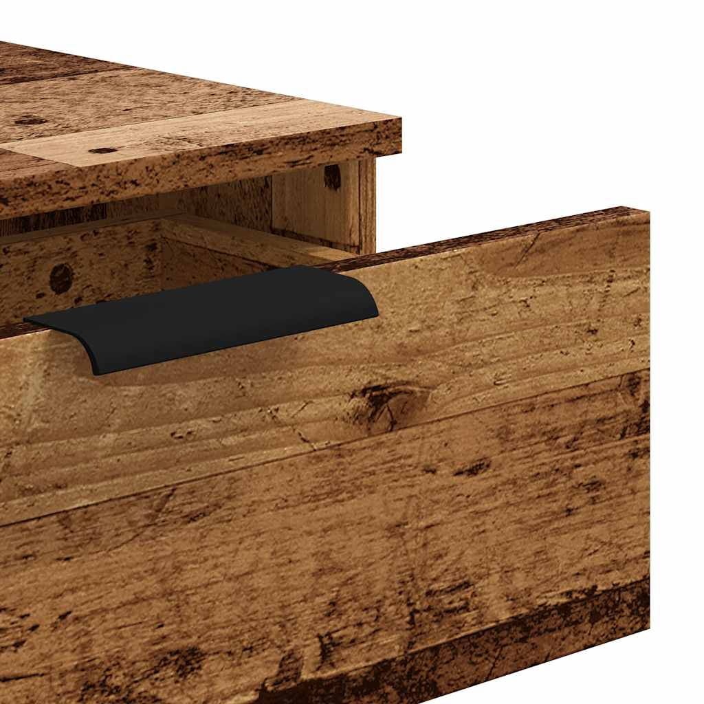 Konsollbord Gammelt Tre 90X36X75 Cm Konstruert Tre