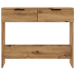 Konsollbord Artisan Eik 90X36X75 Cm Konstruert Tre