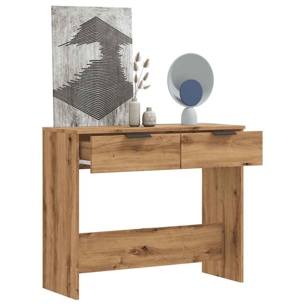 Konsollbord Artisan Eik 90X36X75 Cm Konstruert Tre