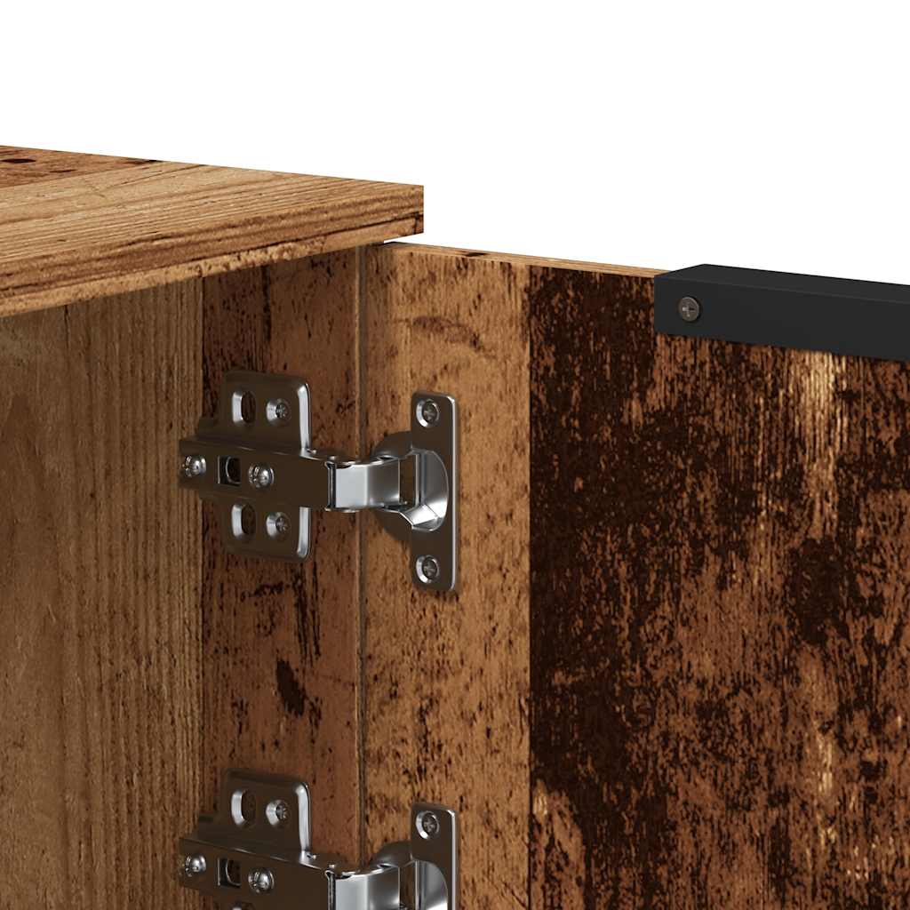 Tv-Benk Gammelt Tre 102X35X36,5 Cm Konstruert Tre