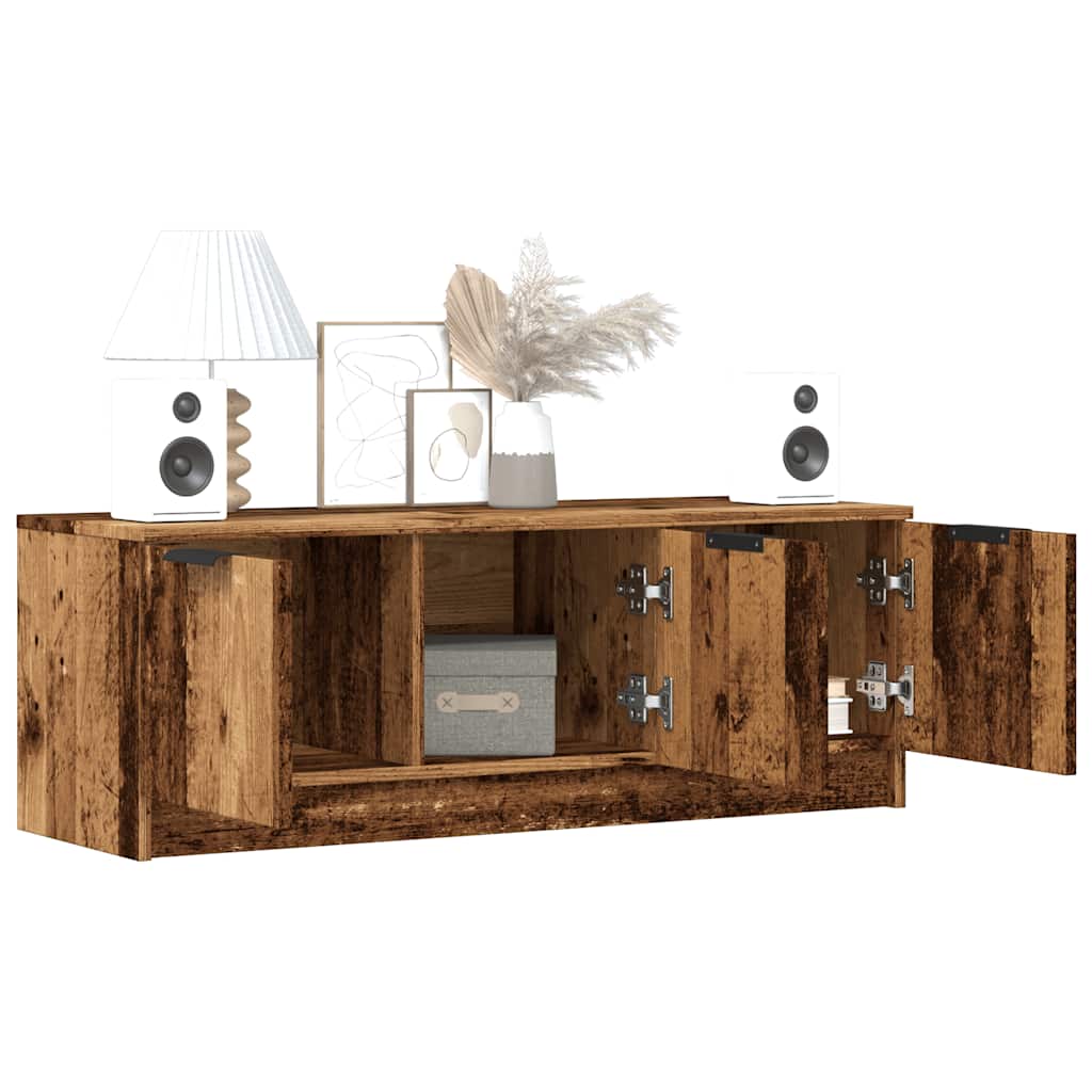 Tv-Benk Gammelt Tre 102X35X36,5 Cm Konstruert Tre